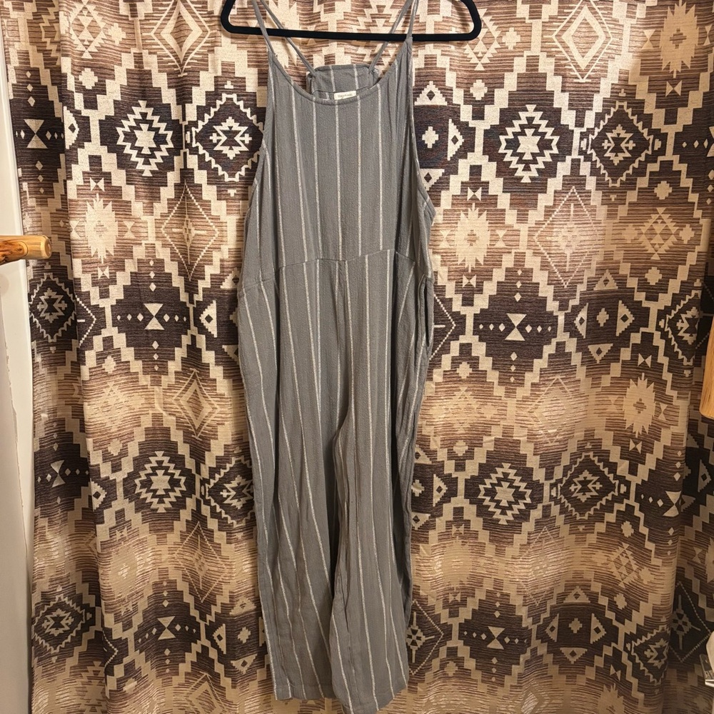 World Market Wide Leg Flowy Overalls Size L / XL - Picture 5 of 8